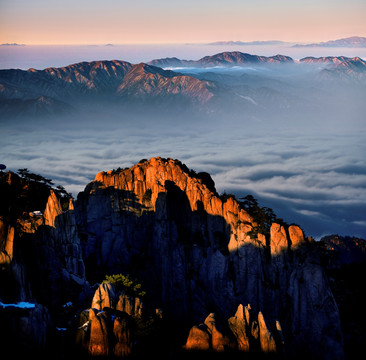 黄山朝霞