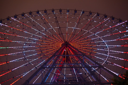 摩天轮夜景