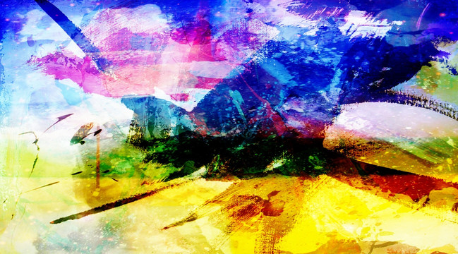抽象油畫