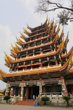 遂宁灵泉寺 观音阁外景