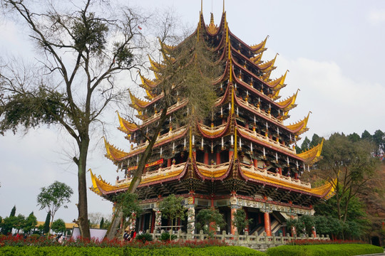 遂宁灵泉寺 观音阁外景