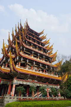 遂宁灵泉寺 观音阁外景