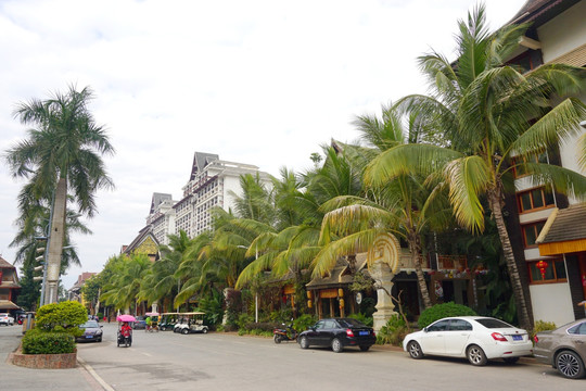 西双版纳告庄西双景 街道街景