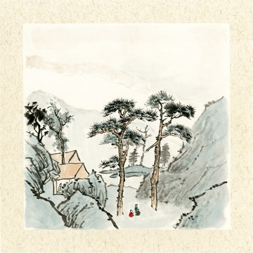 国画山水画