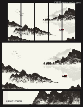禪意新中式水墨裝飾畫(huà)