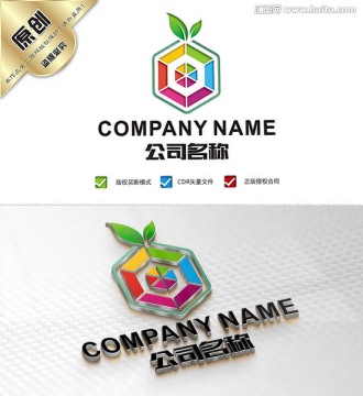 水果logo 菠蘿 橘子 標(biāo)志