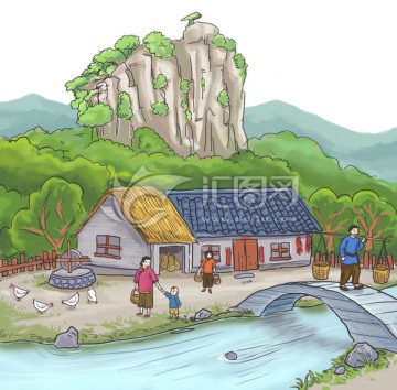 小山村農(nóng)民家