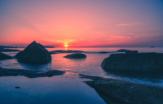 海上日出风光