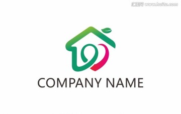 智能家居绿化logo