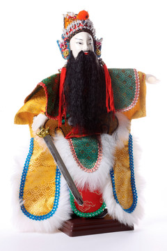 中国传统装饰京剧玩偶