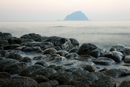 基隆和平岛豆腐岩日出