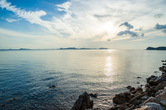 海景 海 霞光