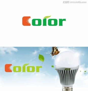 Color 英文logo