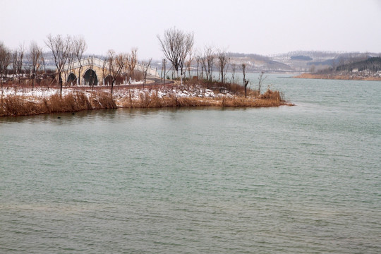 冬季湖泊
