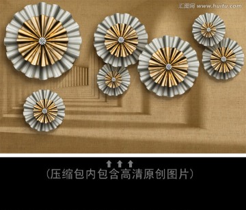3D現(xiàn)代珠寶背景墻