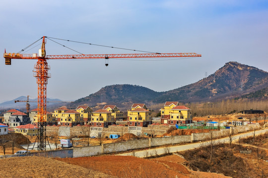 别墅 别墅区 建筑工地