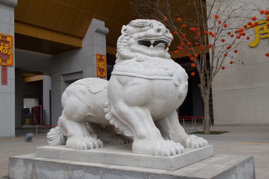 法门寺 石狮