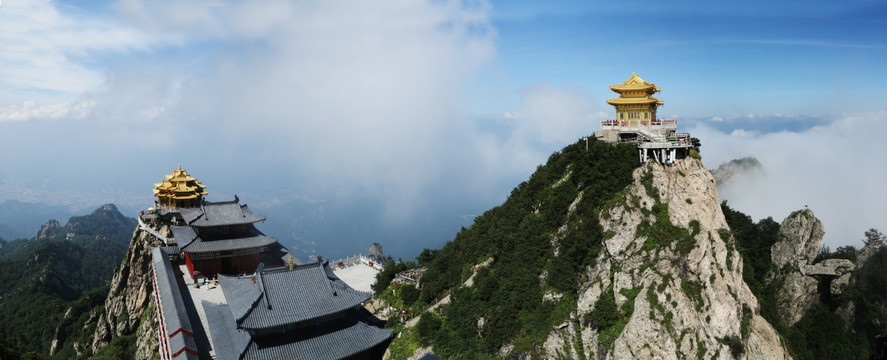 老君山 道观 云海 栾川 洛阳