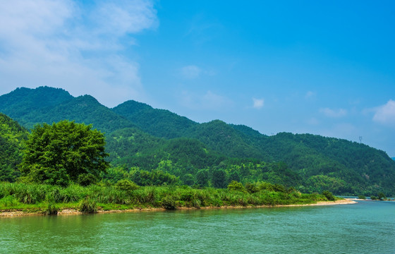 山水风光 河流 青山绿水