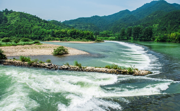 溪水 溪滩 溪流 山水