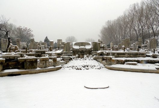 雪景海晏堂