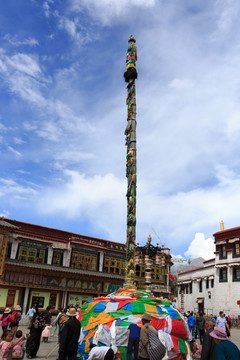 西藏拉萨 大昭寺广场