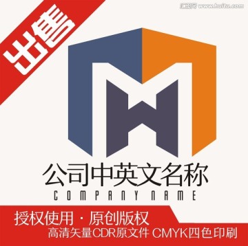 MH地產(chǎn)空間裝飾logo標志