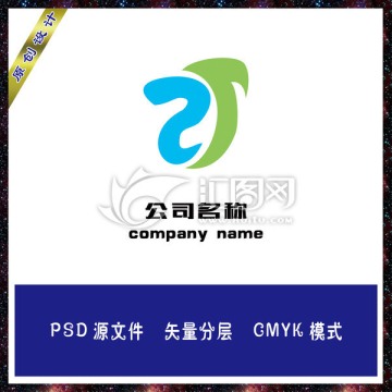 SJ字母logo设计