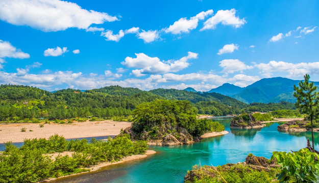 山水风光 楠溪江狮子岩