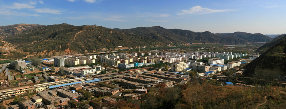 延安河庄坪风景