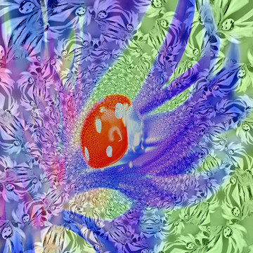 拼花花型裝飾畫 無分層