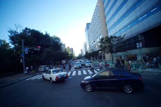 日本札幌马路