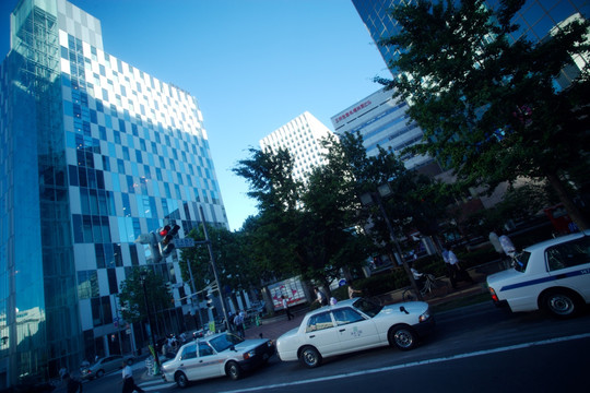 日本札幌马路