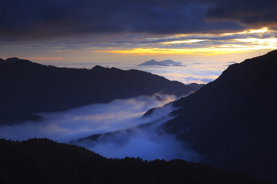 台湾南投合欢山