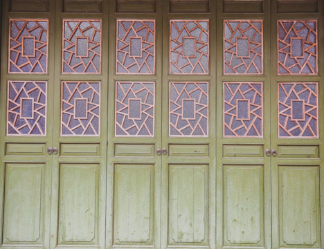中式木门 仿古门窗 老木门窗