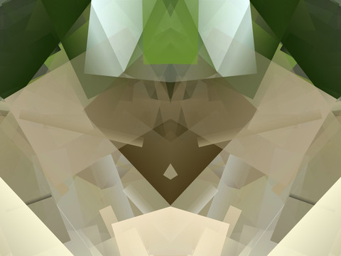 绿色立体几何拼接高清背景底纹