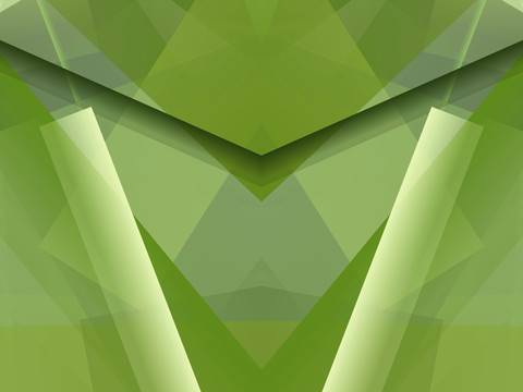 绿色几何拼接立体抽象高清背景