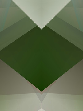 绿色几何拼接抽象立体底纹背景