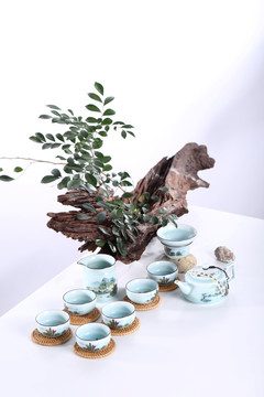 茶具 茶 茶道 茶艺 青花 茶