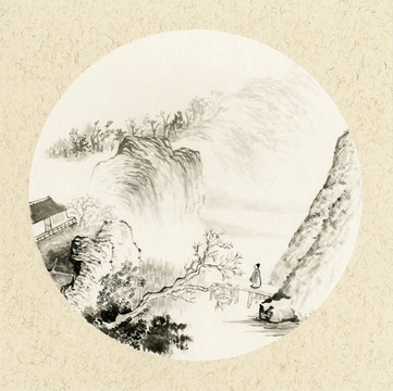 古村山居圖 未分層