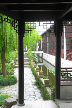中式木门木窗  雕花木窗