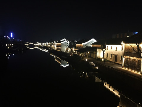 杭州梦想小镇夜景