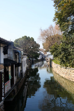 杭州 七里山塘 水乡 水上人家