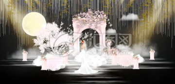 粉色歐式婚禮主題