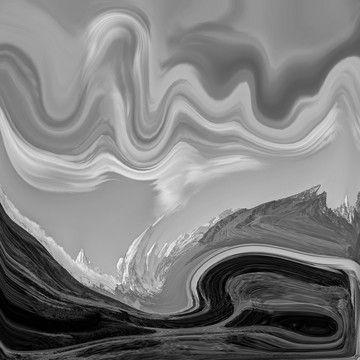 黑白線條水墨背景