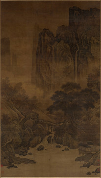 秋山紅樹圖