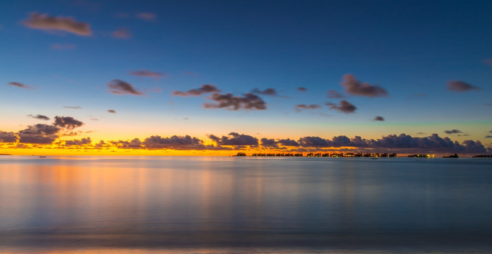 夕阳美景 大海落日黄昏