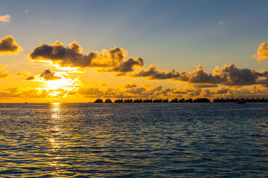 大海 夕阳 落日 黄昏