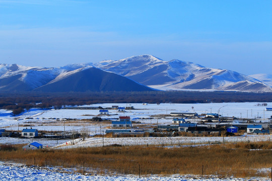 雪原村庄