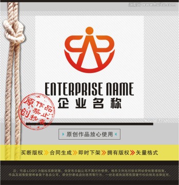 CA字母LOGO 健身 運(yùn)動